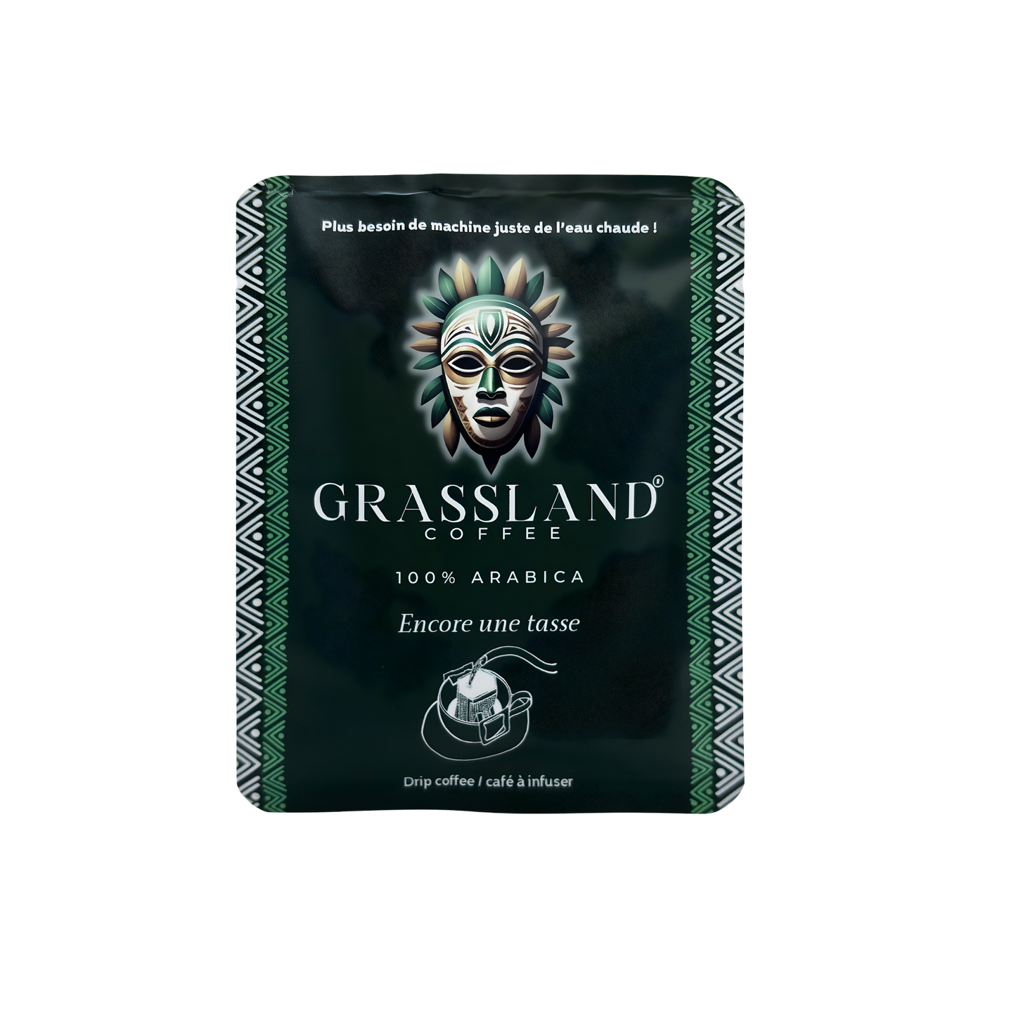 Grassland Coffee Encore une tasse Coffee Drip aus Kamerun