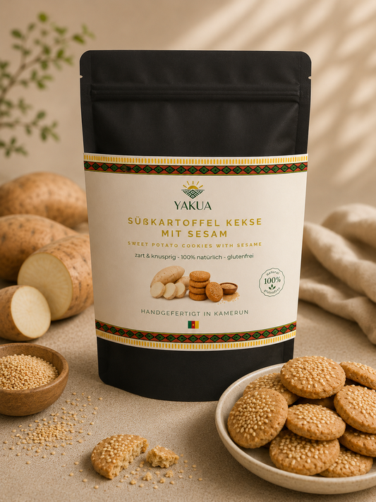 YAKUA Originals – Süßkartoffel-Kekse mit Sesam