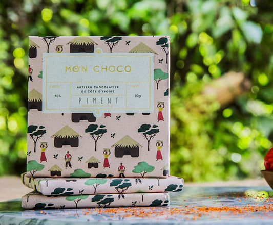 MON CHOCO Rohschokolade Chili 70 % – 90 g