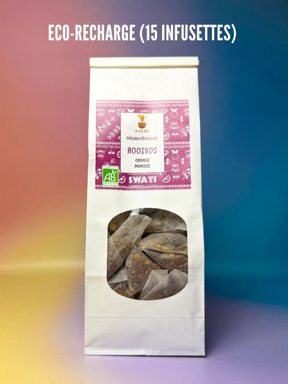 DJOLYBA SWATI Verpackung mit 15 pyramidenförmigen Teebeuteln
