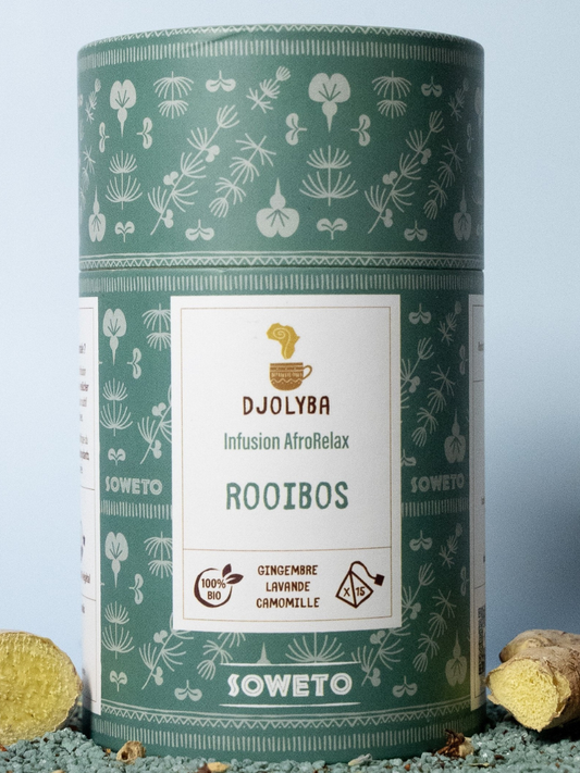 DJOLYBA SOWETO – Rooibos, Lavendel & Kamille, 15 Teebeutel