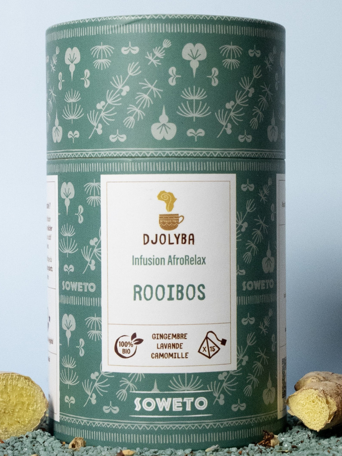 DJOLYBA SOWETO – Rooibos, Lavendel & Kamille, 15 Teebeutel